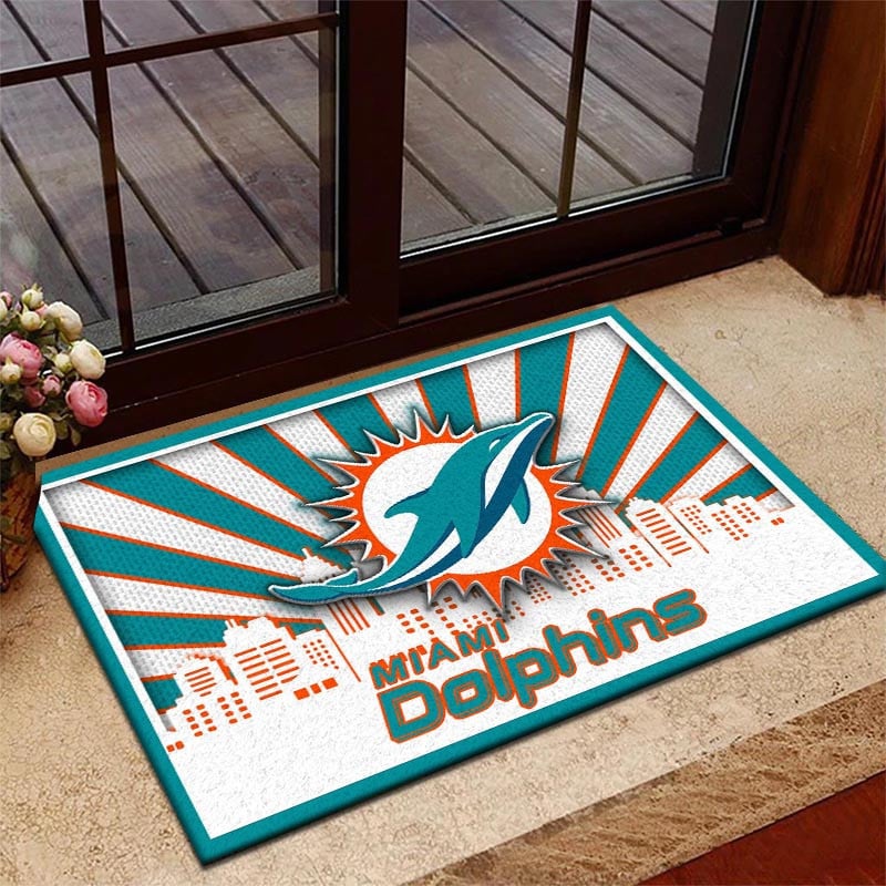 Miami Dolphins DMHF3679 Doormat