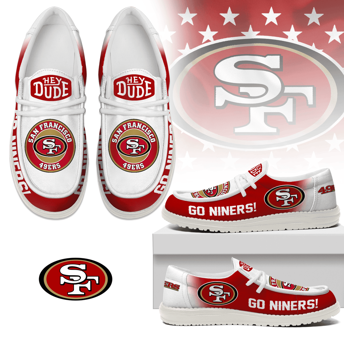 San Francisco 49ers | Premium Loafer Shoes NY