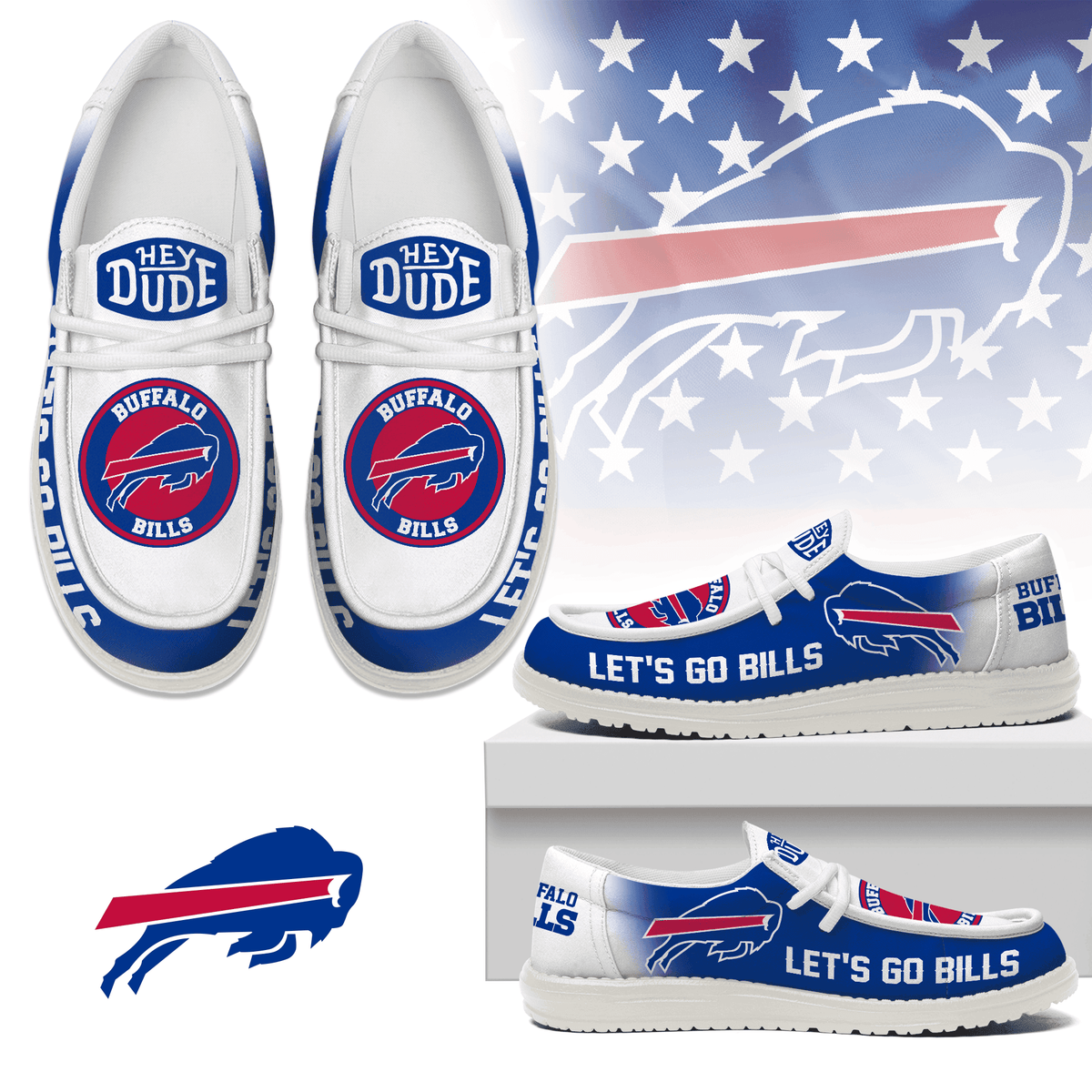 Buffalo Bills | Premium Loafer Shoes NY