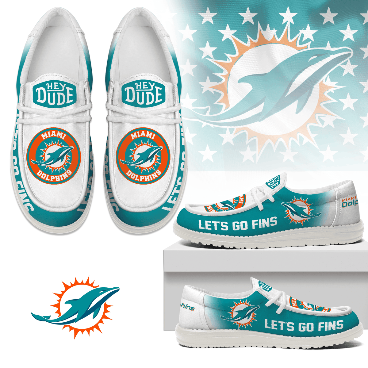 Miami Dolphins | Premium Loafer Shoes NY