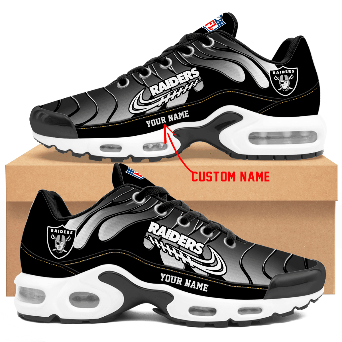 Las Vegas Raiders | Personalized Air Max Shoes Limited Edition TD