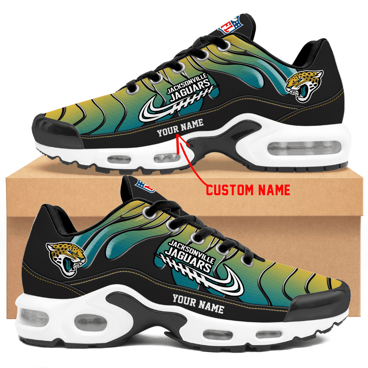 Jacksonville Jaguars | Personalized Air Max Shoes Limited Edition TD