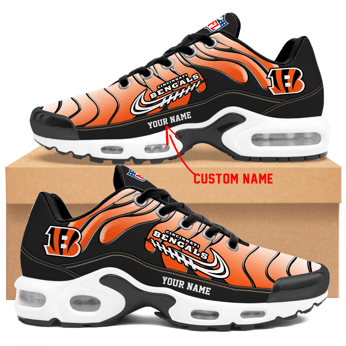 Cincinnati Bengals | Personalized Air Max Shoes Limited Edition TD