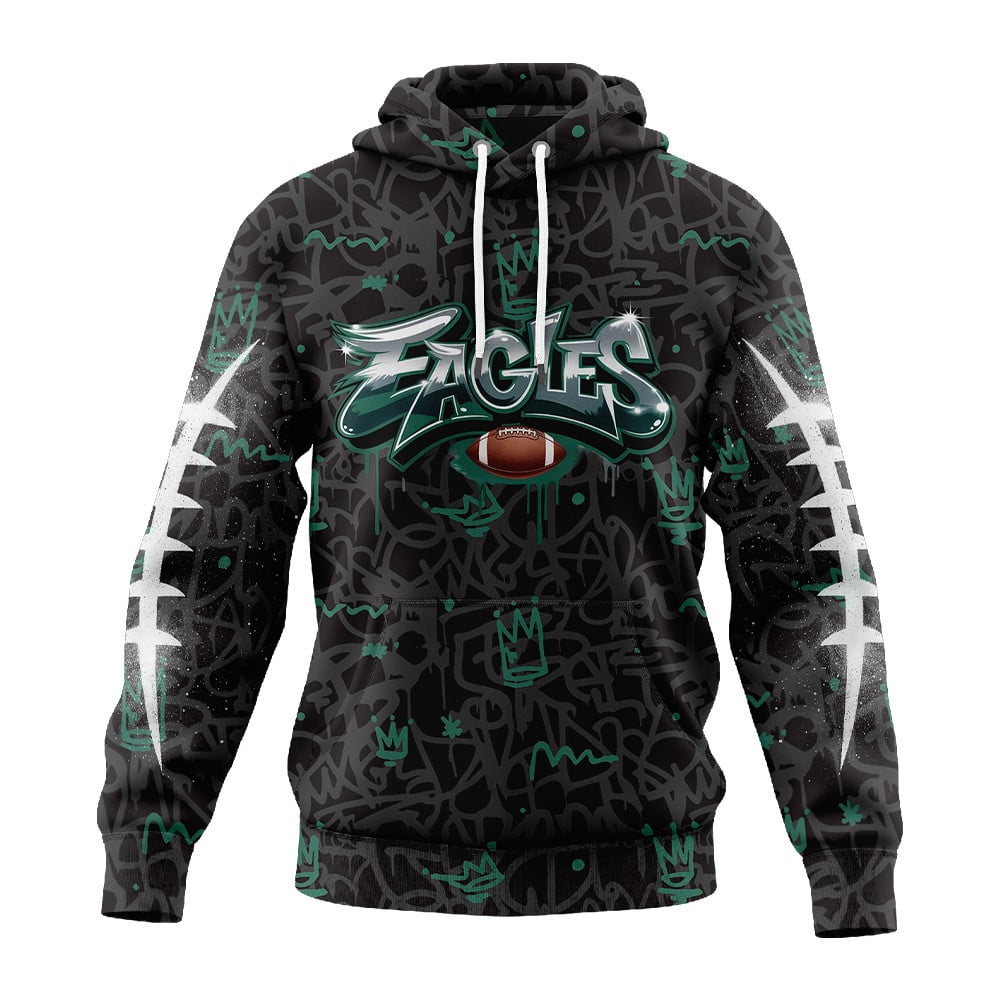 Philadelphia Eagles | Premium Special Graffiti My Team 4 Life Hoodie MM