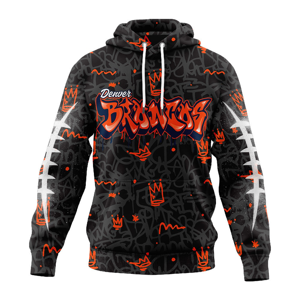 Denver Broncos | Premium Special Graffiti My Team 4 Life Hoodie MM