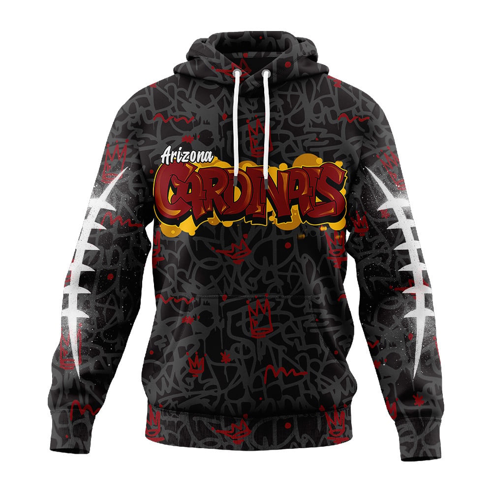 Arizona Cardinals | Premium Special Graffiti My Team 4 Life Hoodie MM