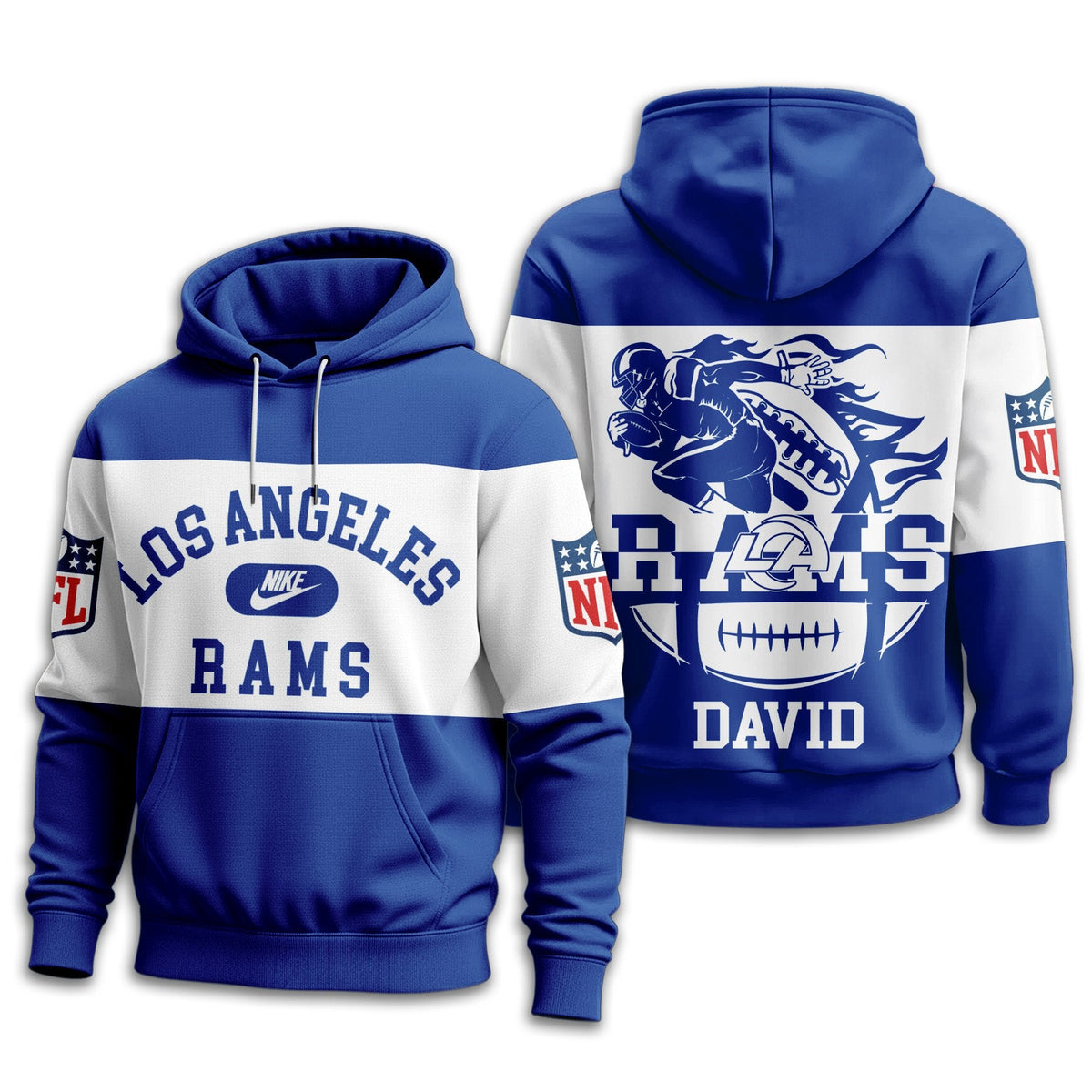 Los Angeles Rams | Premium Touchdown Spirit Personalized Hoodie TD