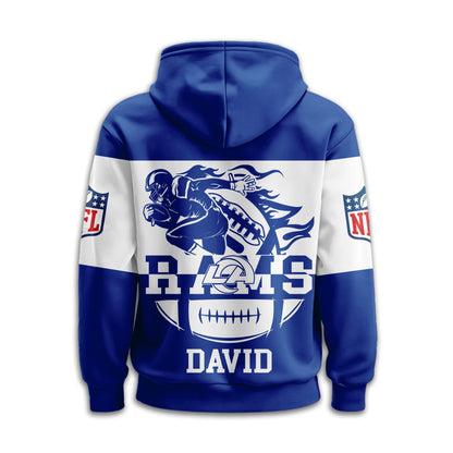 Los Angeles Rams | Premium Touchdown Spirit Personalized Hoodie TD