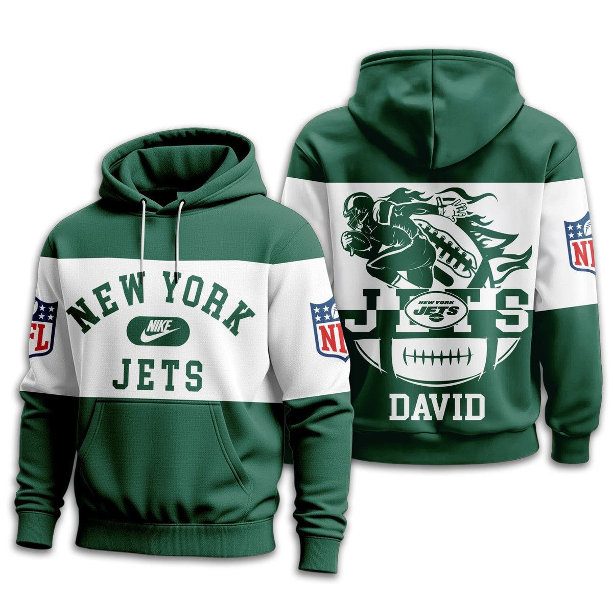 New York Jets | Premium Touchdown Spirit Personalized Hoodie TD