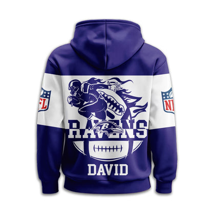Baltimore Ravens | Premium Touchdown Spirit Personalized Hoodie TD