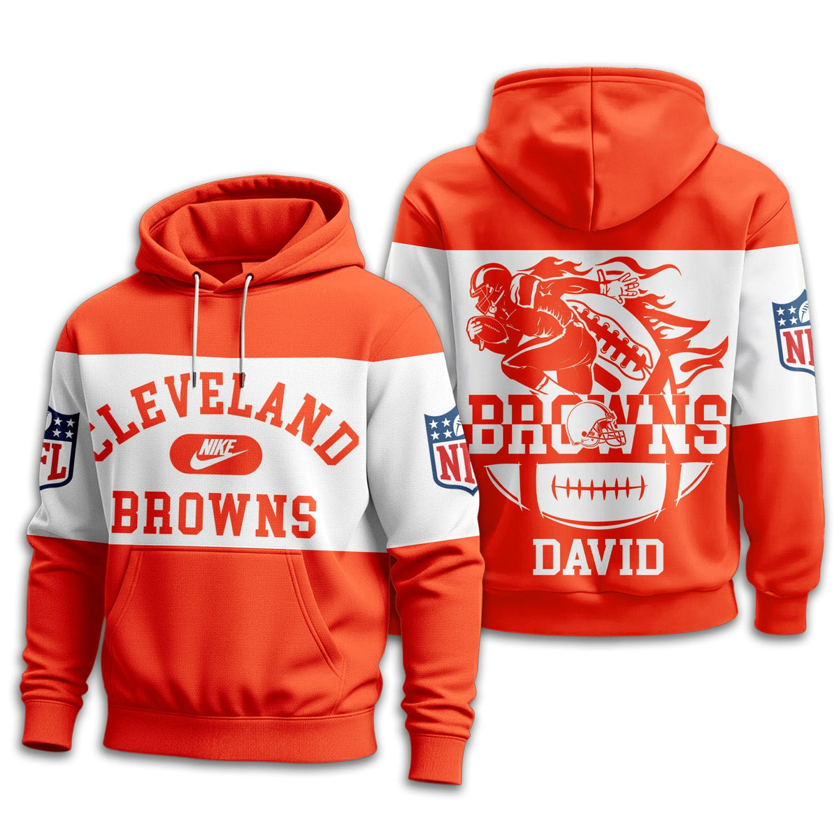 Cleveland Browns | Premium Touchdown Spirit Personalized Hoodie TD