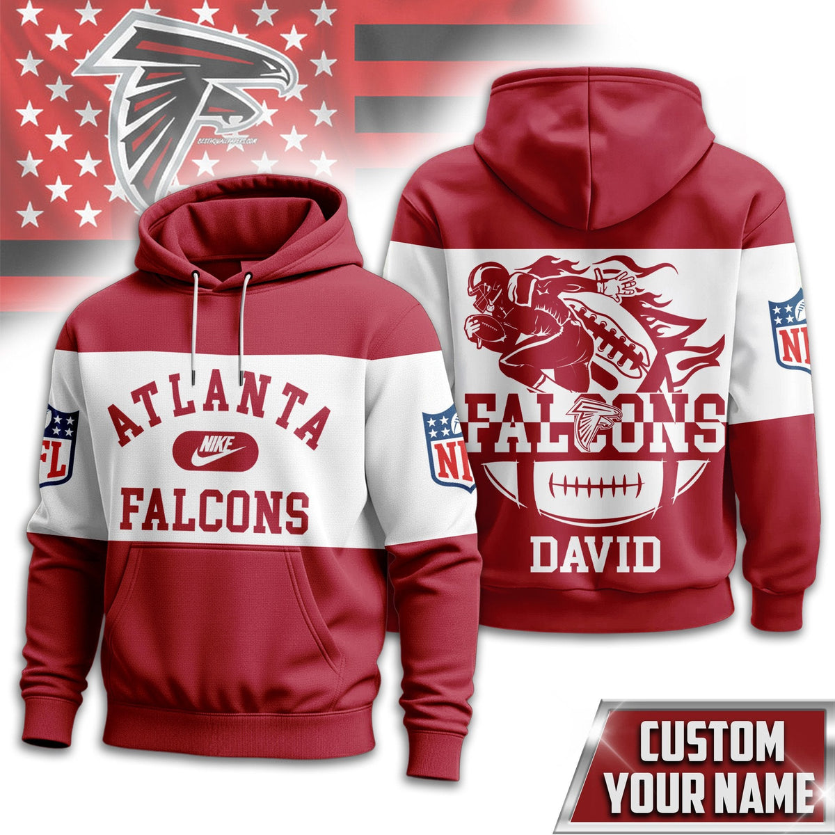 Atlanta Falcons | Premium Touchdown Spirit Personalized Hoodie TD
