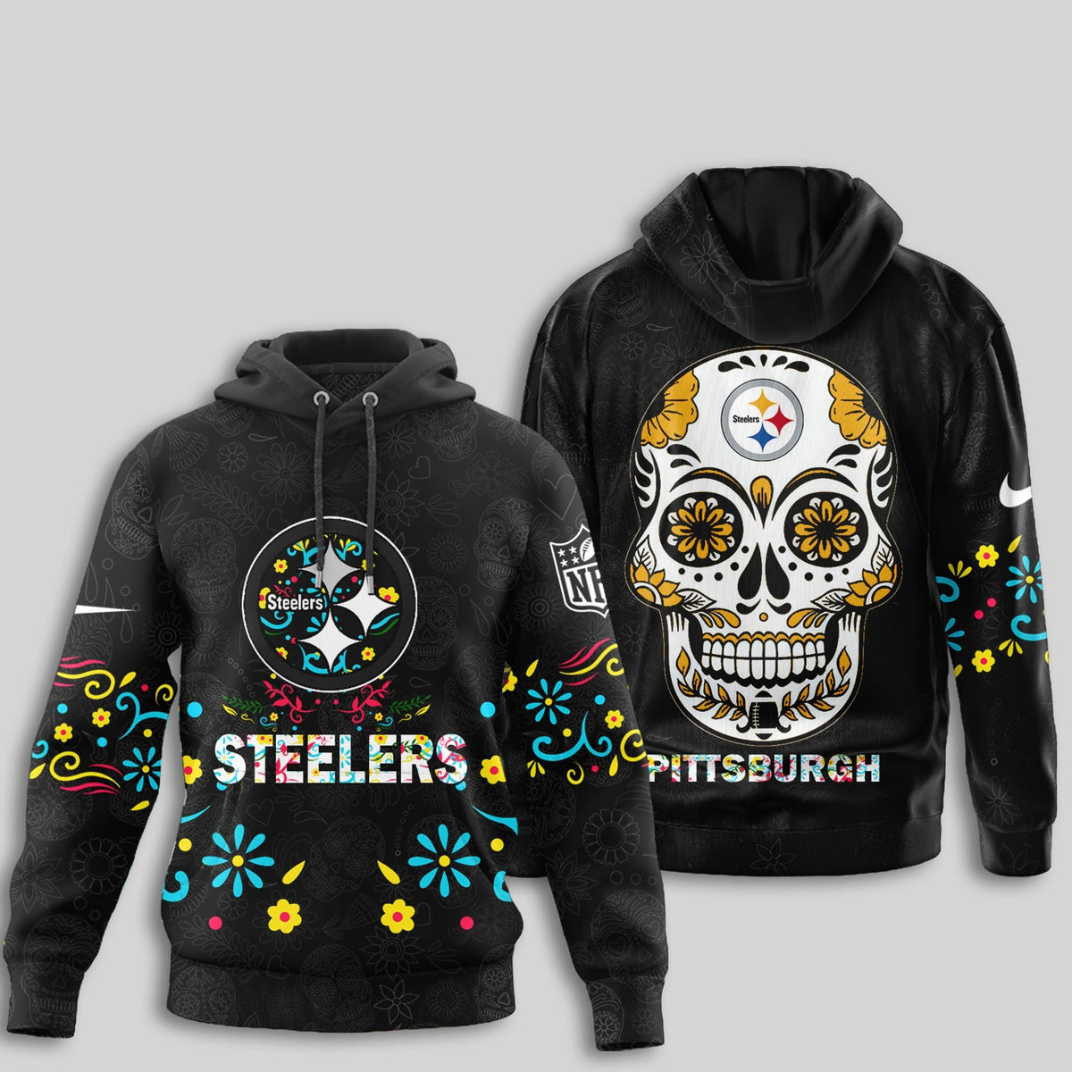 Pittsburgh Steelers | Premium Dia de los Muertos Limited Editions Hoodie MM
