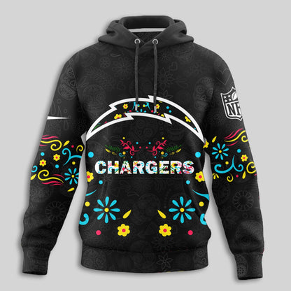 Los Angeles Chargers | Premium Dia de los Muertos Limited Editions Hoodie MM