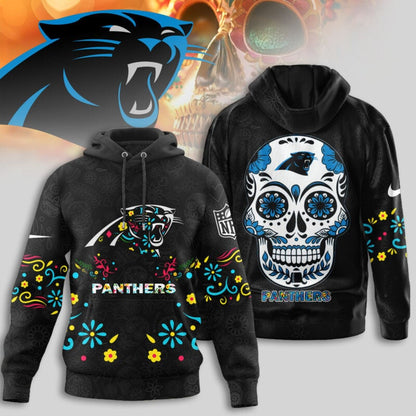 Carolina Panthers | Premium Dia de los Muertos Limited Editions Hoodie MM