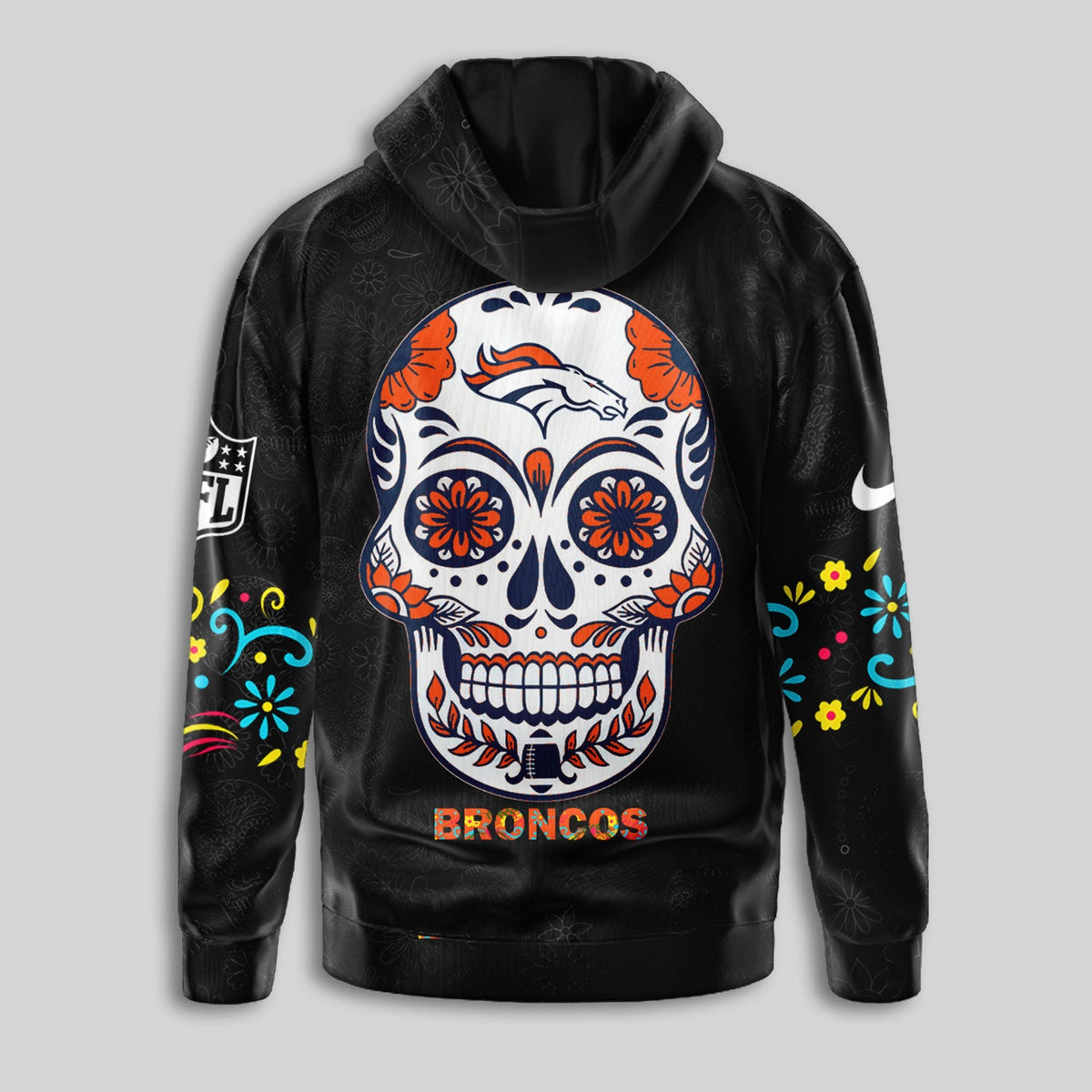 Denver Broncos | Premium Dia de los Muertos Limited Editions Hoodie MM