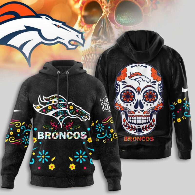 Denver Broncos | Premium Dia de los Muertos Limited Editions Hoodie MM