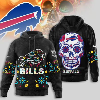 Buffalo Bills | Premium Dia de los Muertos Limited Editions Hoodie MM