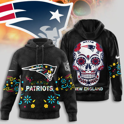 New England Patriots | Premium Dia de los Muertos Limited Editions Hoodie MM