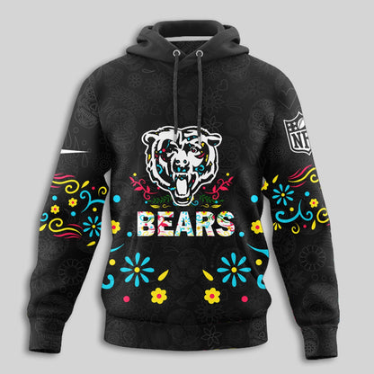 Chicago Bears | Premium Dia de los Muertos Limited Editions Hoodie MM