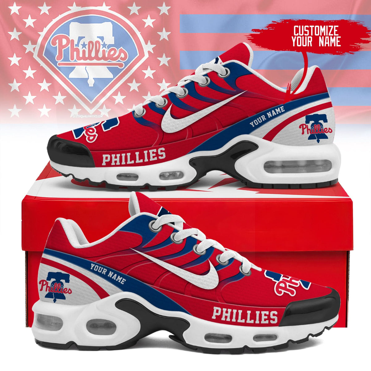 Philadelphia Phillies | Personalized Air Max Shoes TD 300525