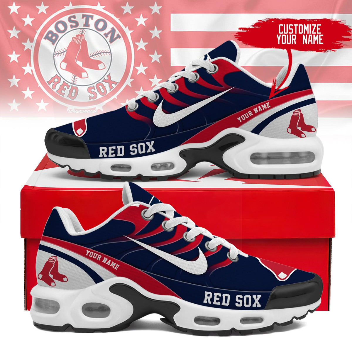 Boston Red Sox | Personalized Air Max Shoes TD 300525