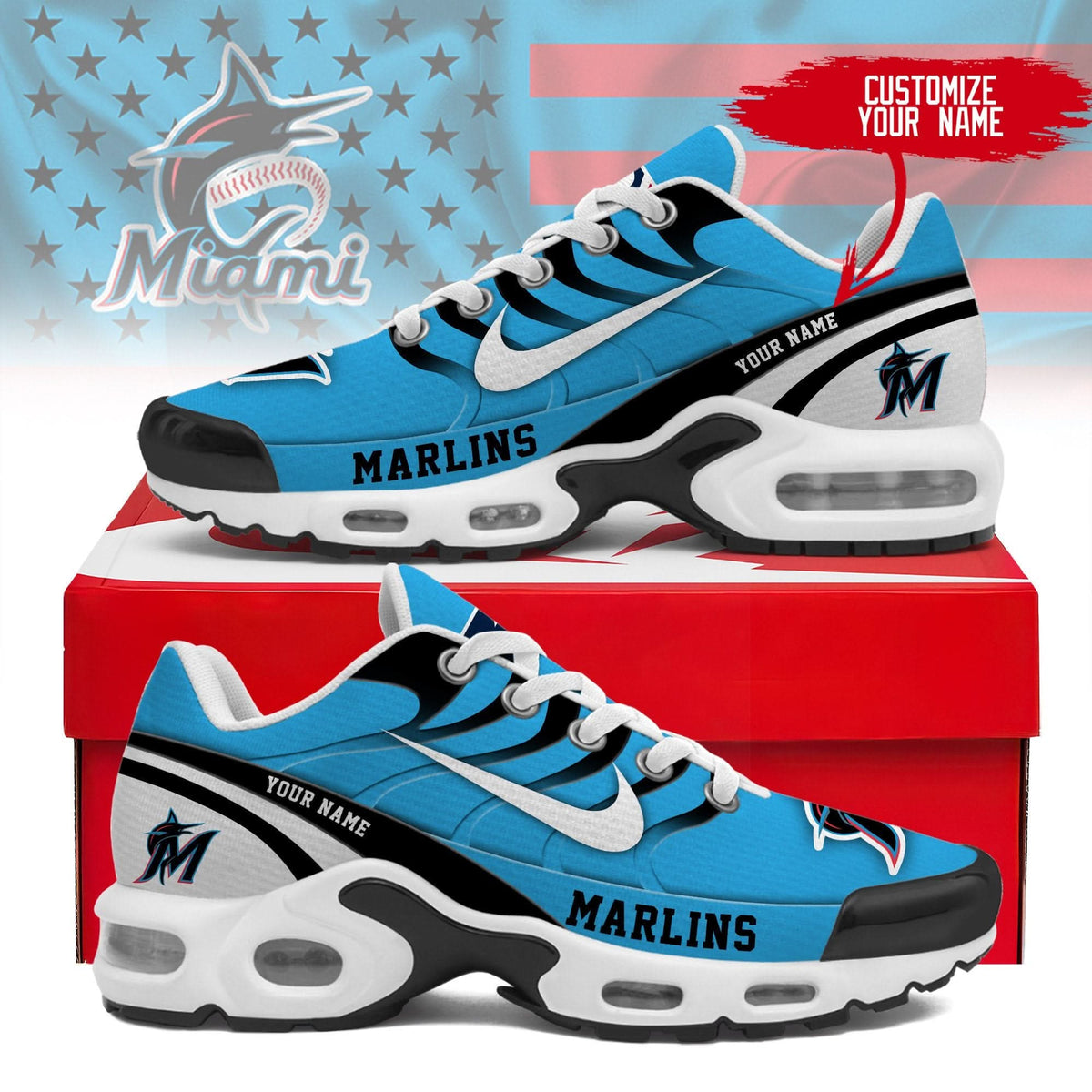 Miami Marlins | Personalized Air Max Shoes TD 300525