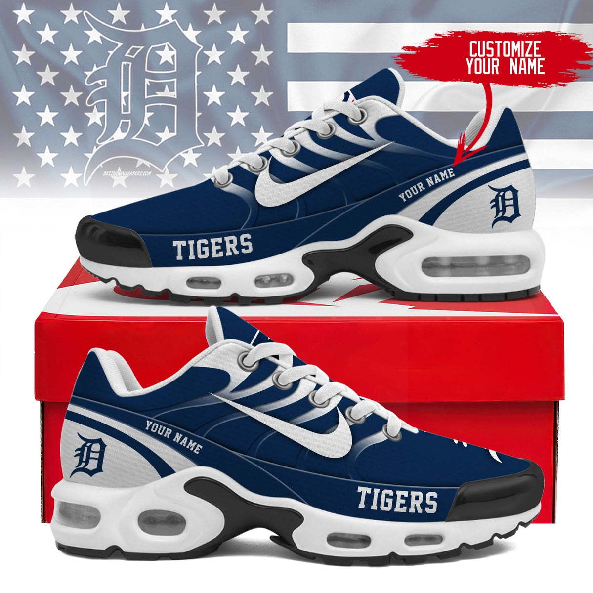 Detroit Tigers | Personalized Air Max Shoes TD 300525