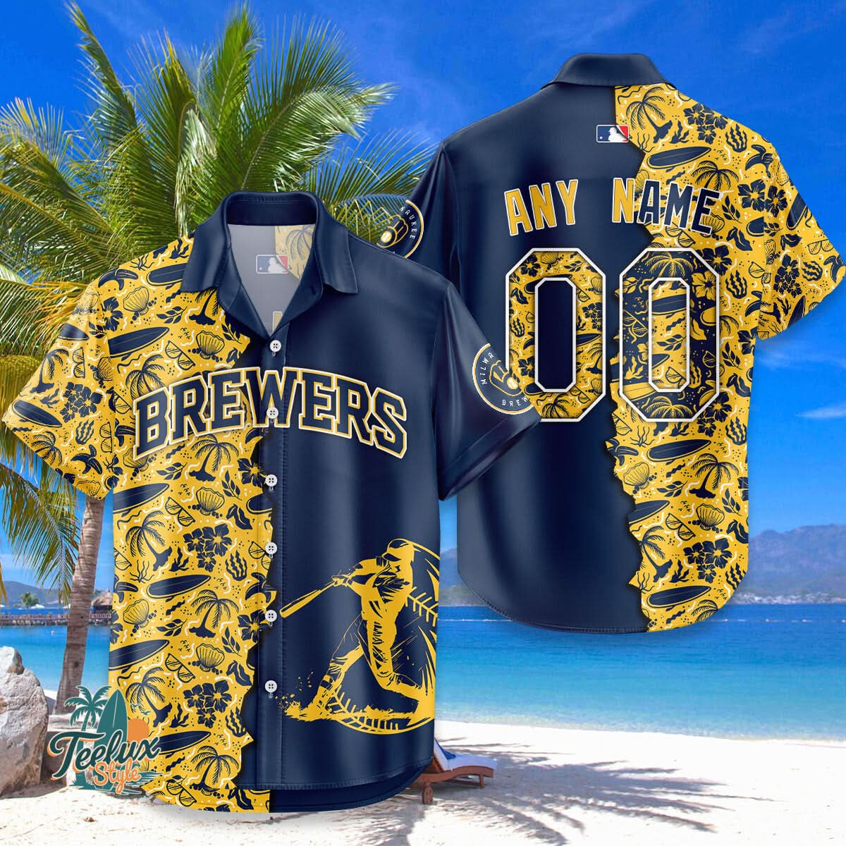 Milwaukee Brewers | MH MLB Hawaiian Shirt 10
