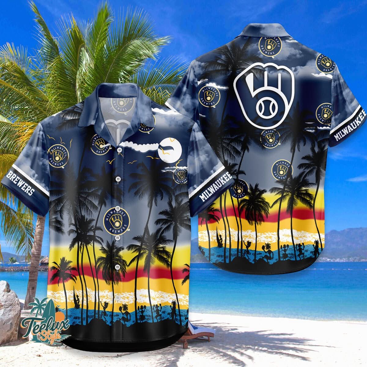 Milwaukee Brewers | MH MLB Hawaiian Shirt 6