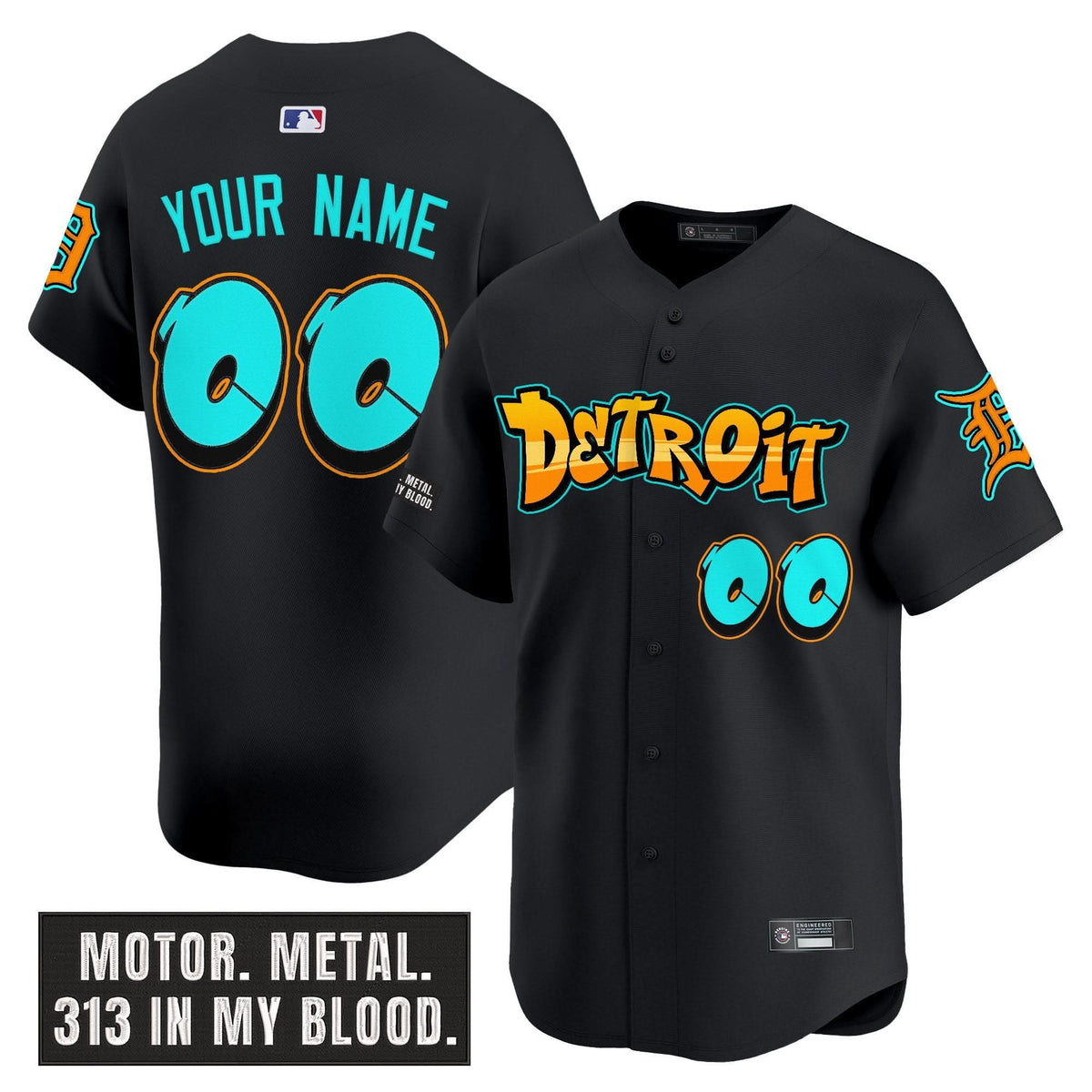 Detroit Tigers Custom Jersey All Stitched - PLDT1270
