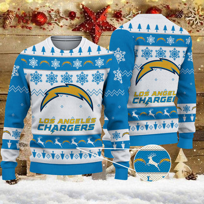 Los Angeles Chargers Ugly Sweater - Christmas Gift 1017