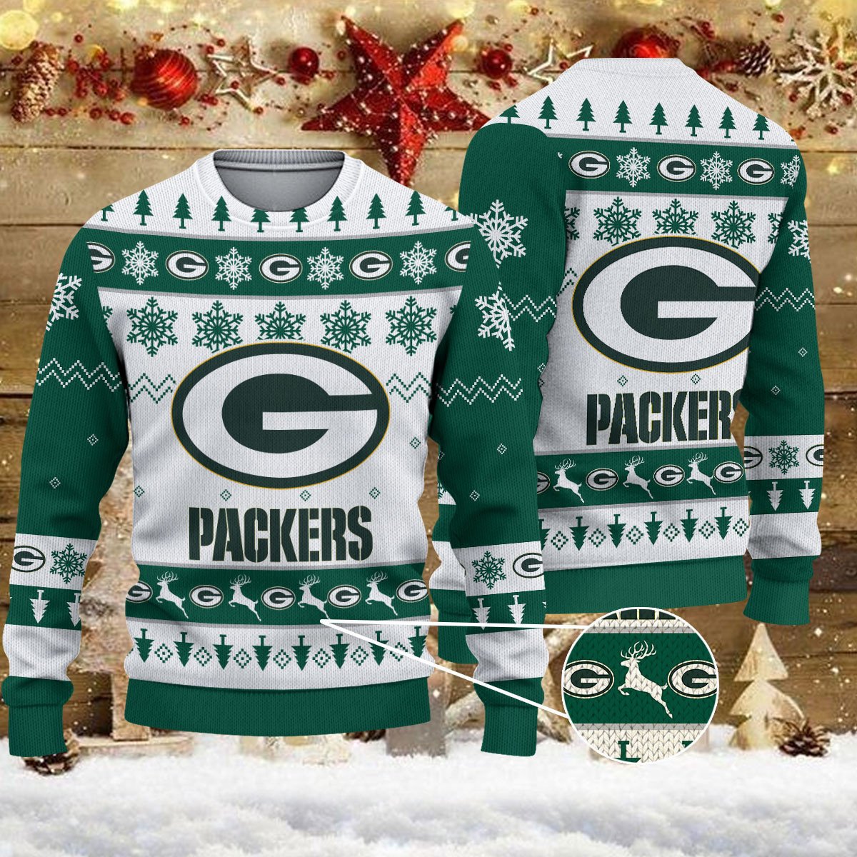 Green Bay Packers Ugly Sweater - Christmas Gift 1012