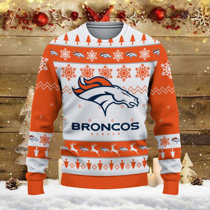 Denver Broncos Ugly Sweater - Christmas Gift 1010