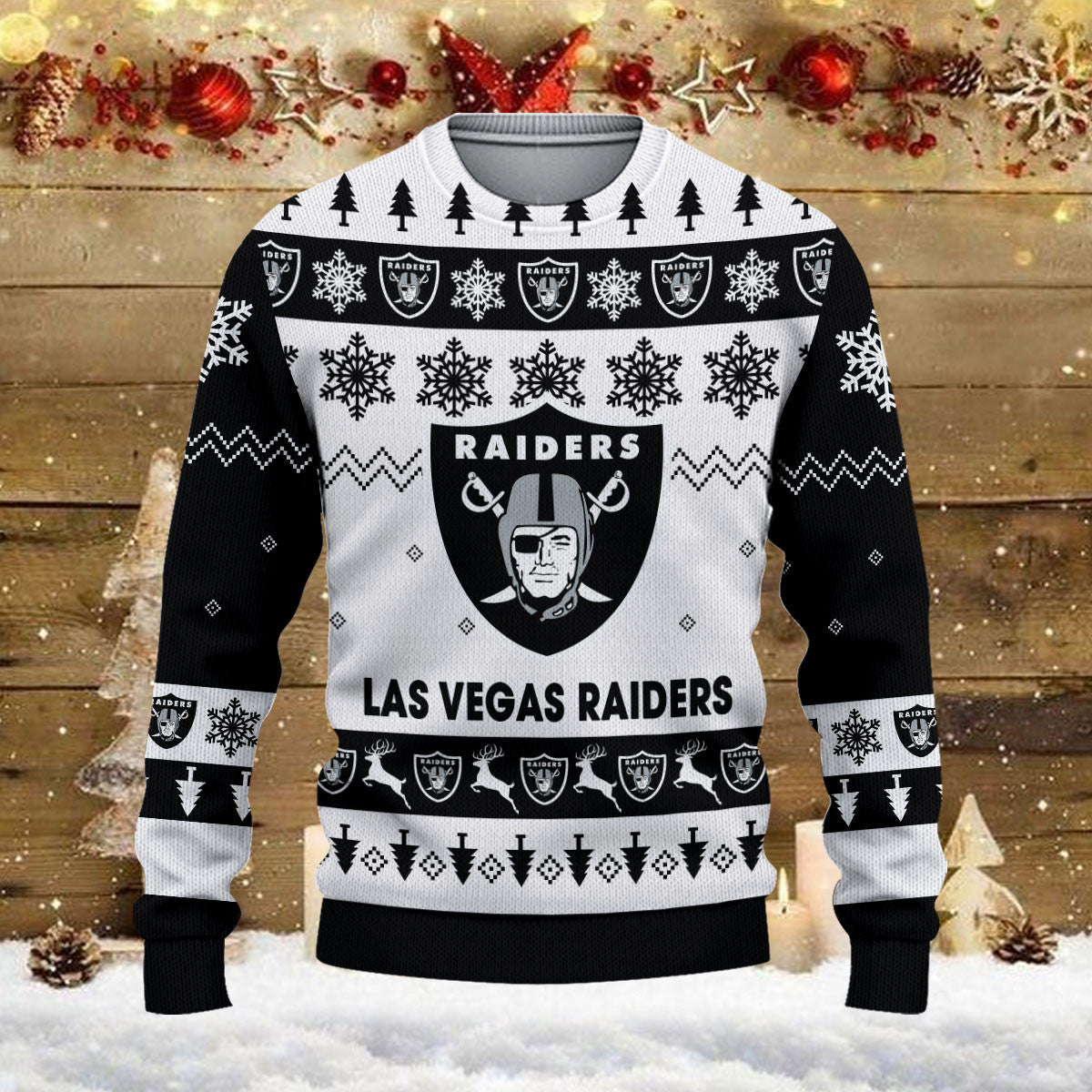 Oakland Raiders Ugly Sweater - Christmas Gift 1025