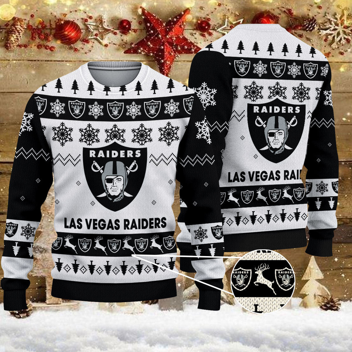 Oakland Raiders Ugly Sweater - Christmas Gift 1025
