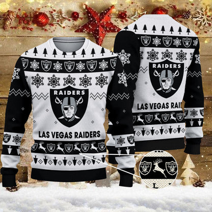 Oakland Raiders Ugly Sweater - Christmas Gift 1025