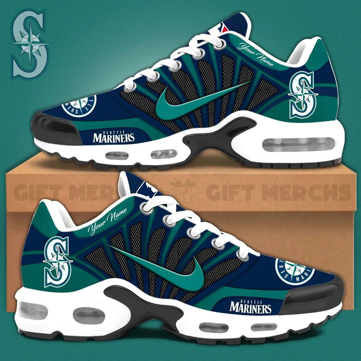 Seattle Mariners Customized Premium Sport Shoes