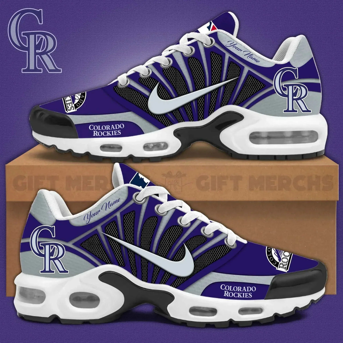 Colorado Rockies Customized Premium Sport Shoes