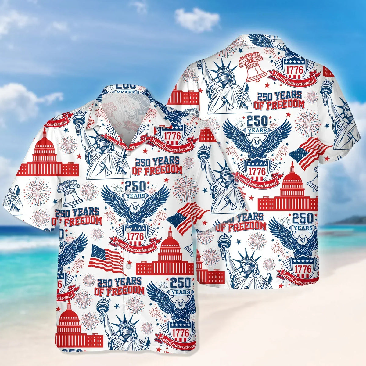 250 Years Of Freedom America Hawaiian Shirt