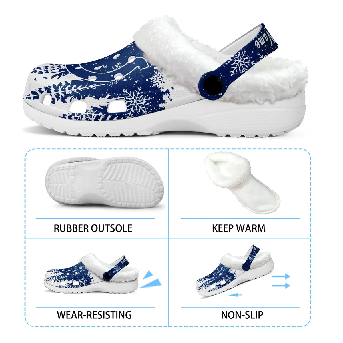 IND Fleece-Lined Clogs - Comfortable in Winter