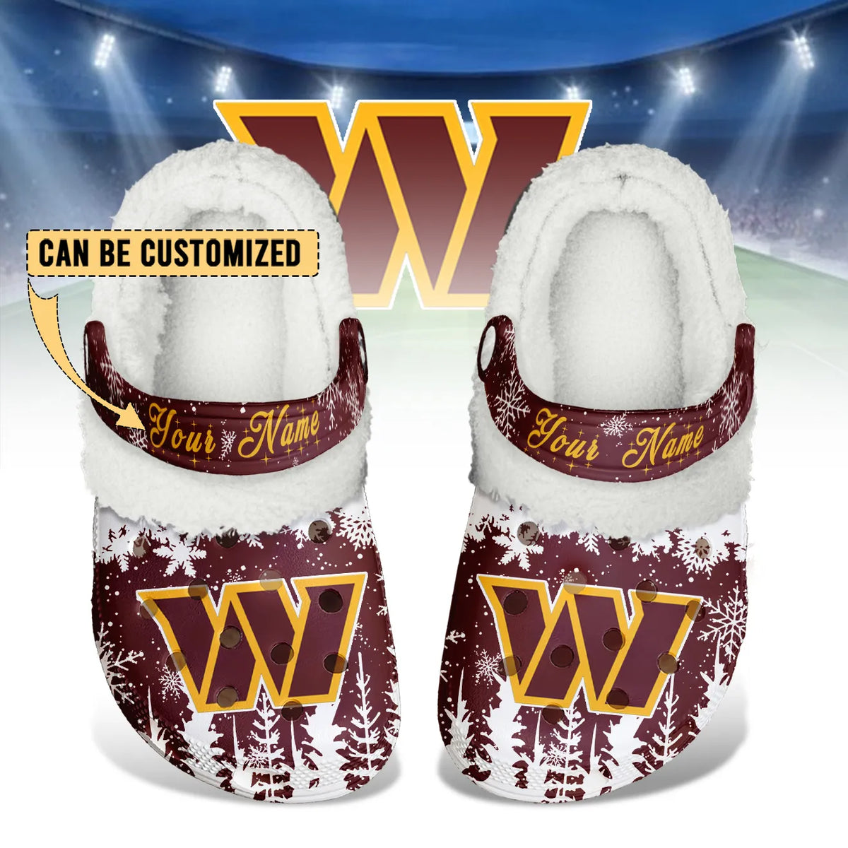 WAS Fleece-Lined Clogs - Comfortable in Winter