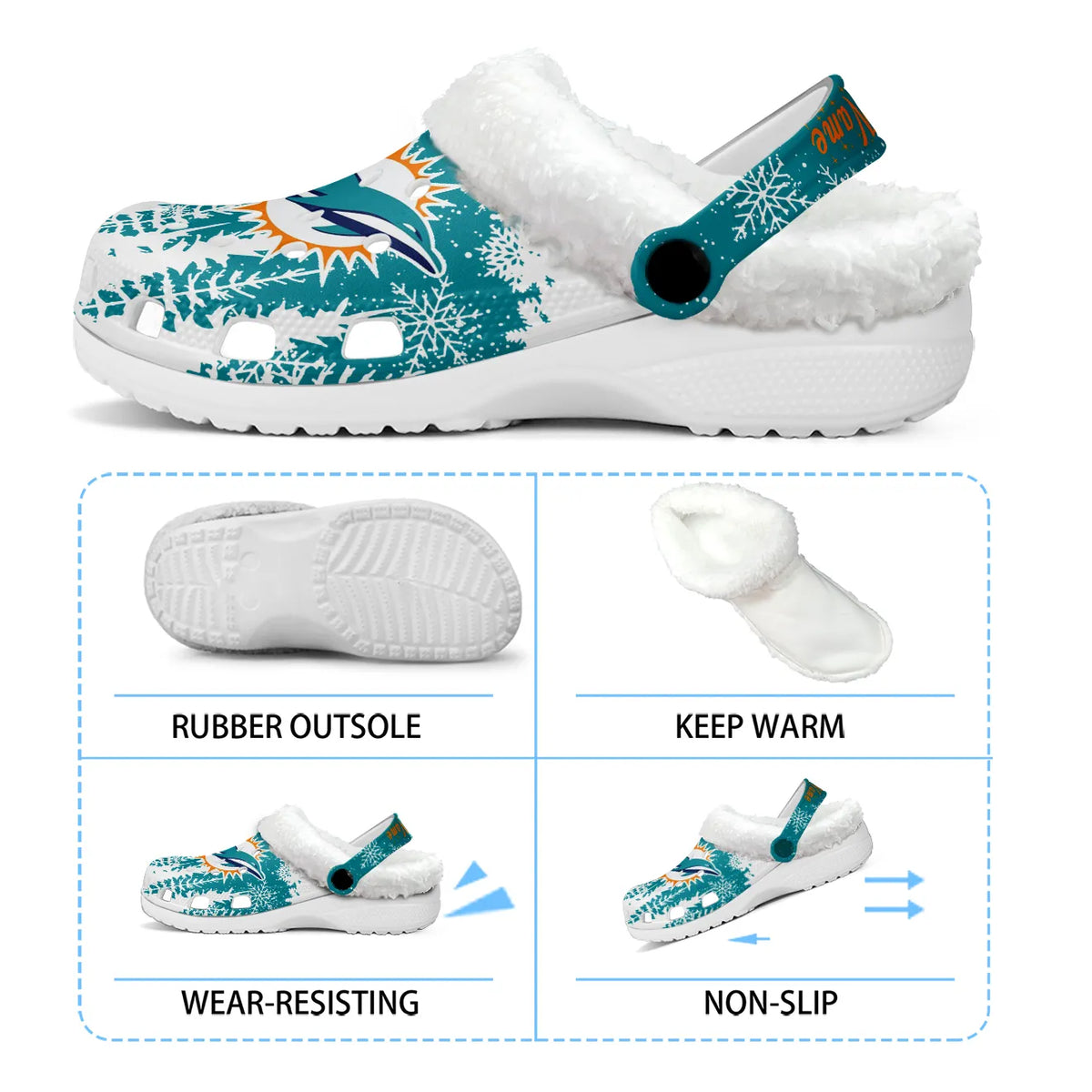 MIA Fleece-Lined Clogs - Comfortable in Winter