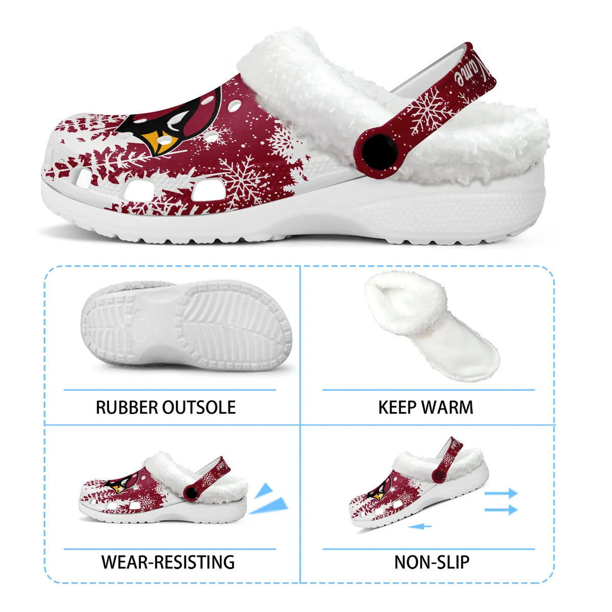 ARI Fleece-Lined Clogs - Comfortable in Winter