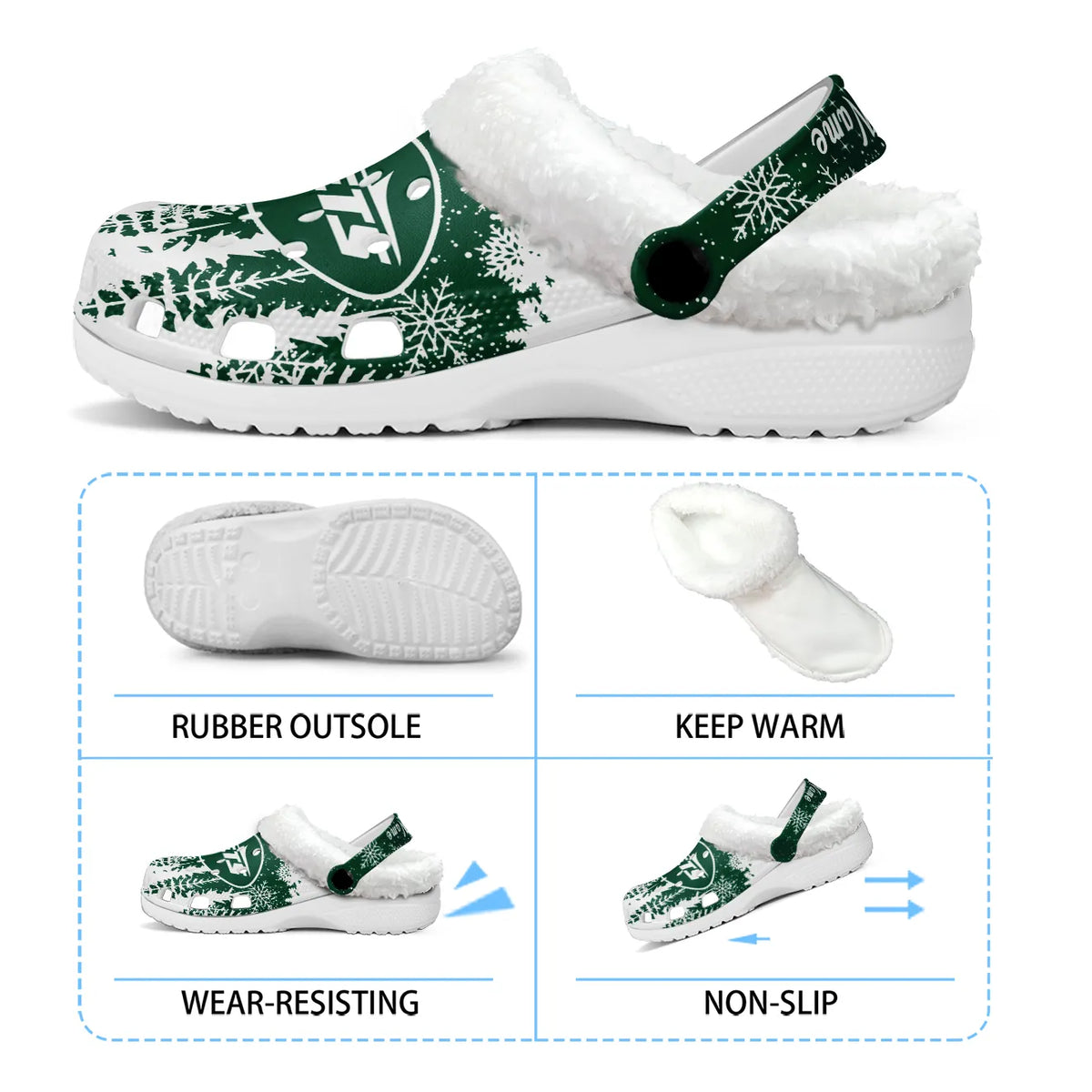 NYJ Fleece-Lined Clogs - Comfortable in Winter