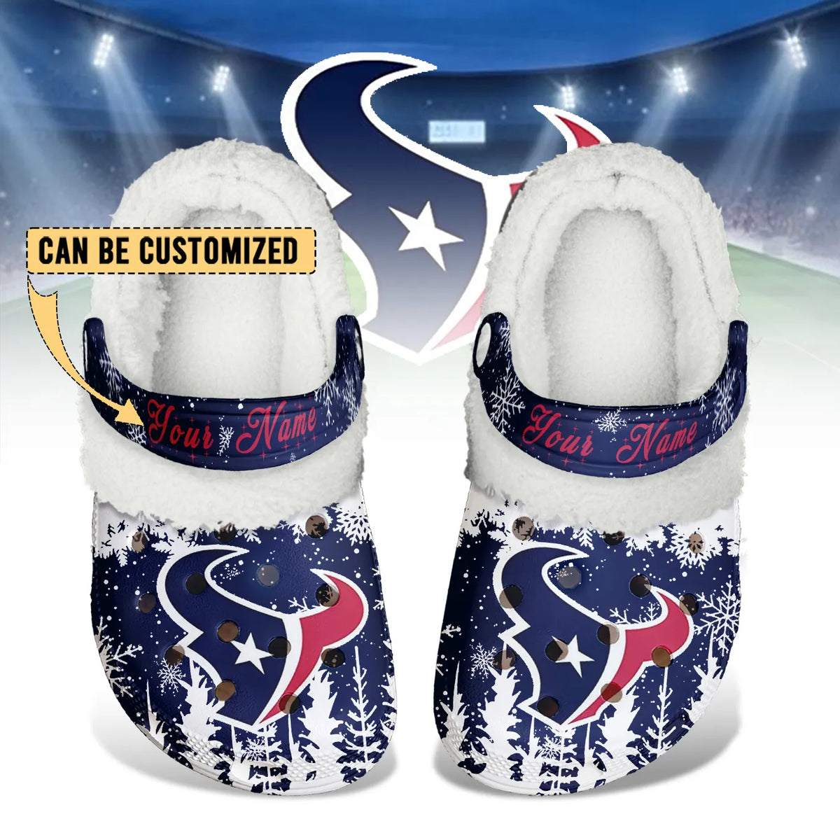 HOU Fleece-Lined Clogs - Comfortable in Winter