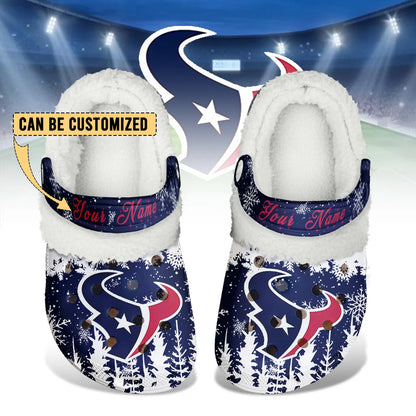 HOU Fleece-Lined Clogs - Comfortable in Winter