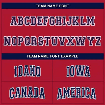 CUSTOM RED ROYAL HELMET FOOTBALL BASEBALL JERSEY - EMBROIDERED
